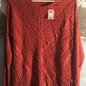 Nice Rust colored Sweater top by Attention